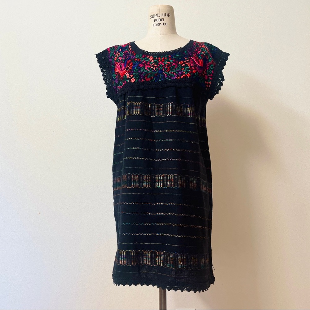 Paloma Oaxacan Embroidered Mexican Mini Dress / Tunic Top